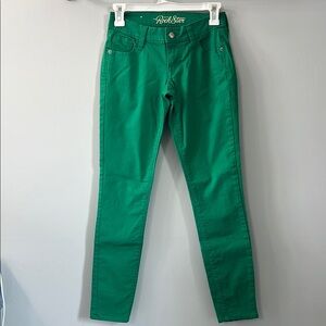 Old Navy The Rock Star Green Skinny Jeans Retro Size 2